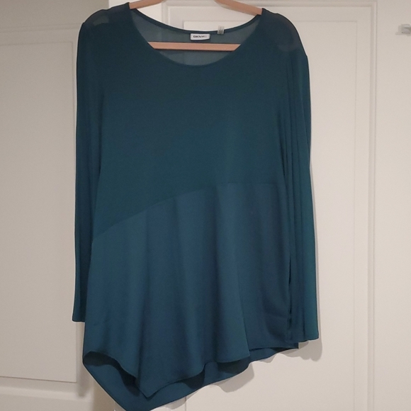 DKNYC Asymmetrical Blouse - Picture 1 of 6